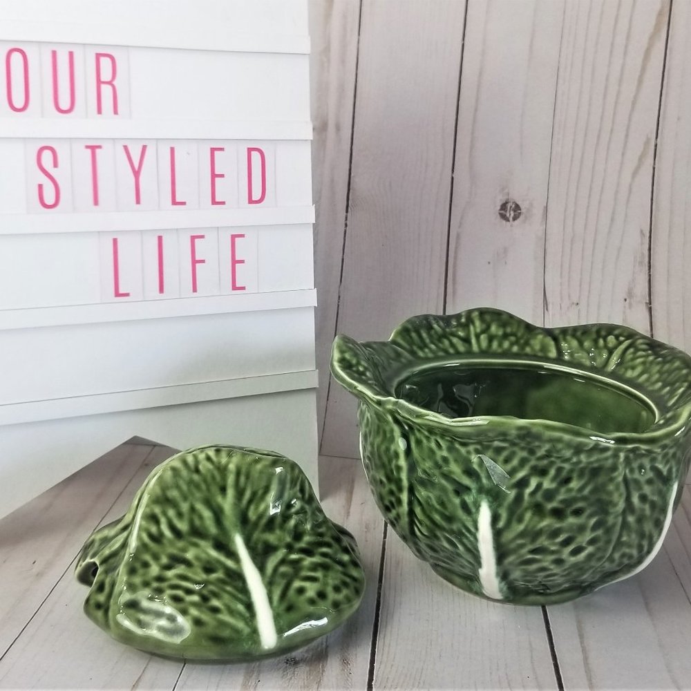 Olfaire Bordallo Pinherio Cabbage, Green Tureen